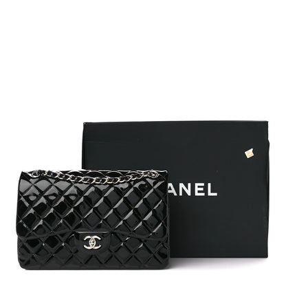 Chanel Patent Quilted Jumbo Double Flap Black 12 of 12