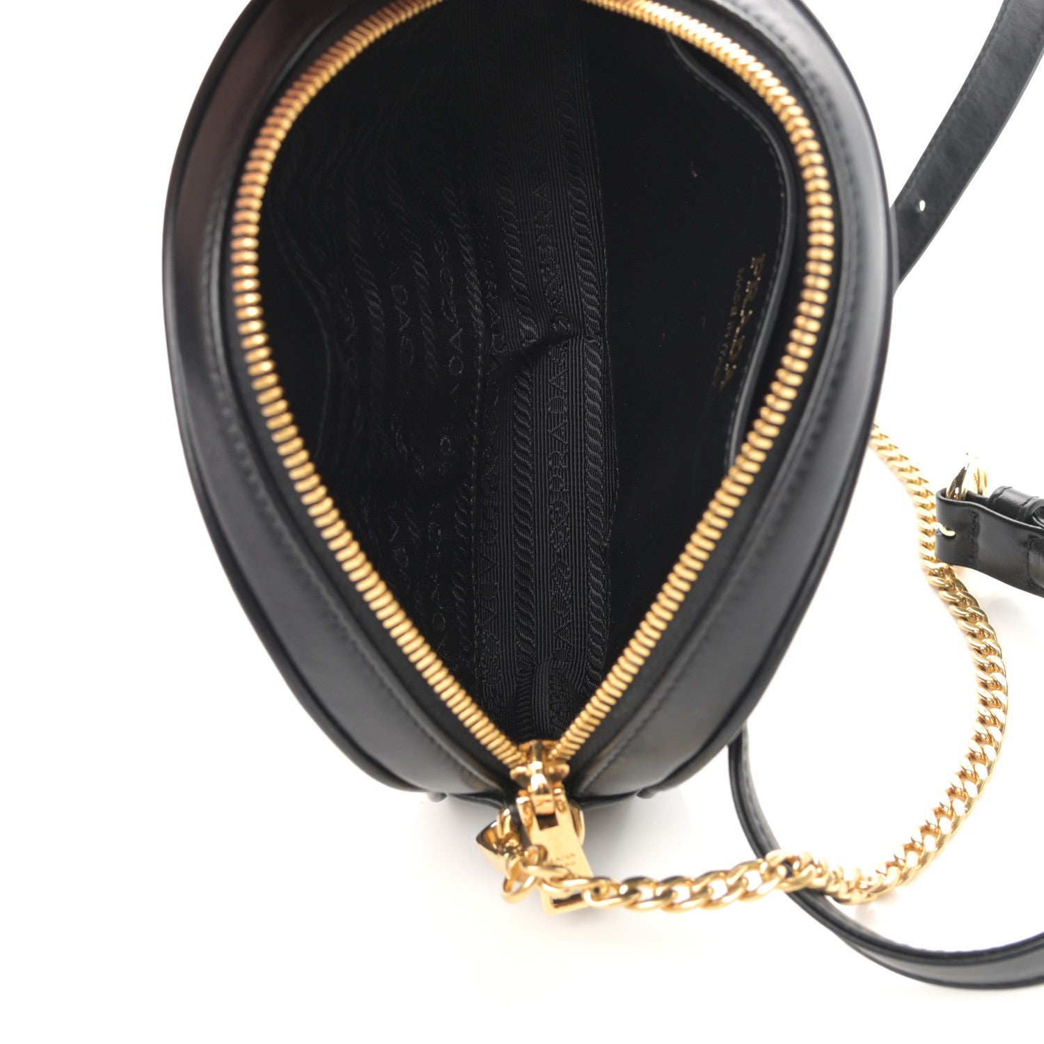 Prada Soft Calfskin Impunture Diagramme Belt Bag Black 5 of 14