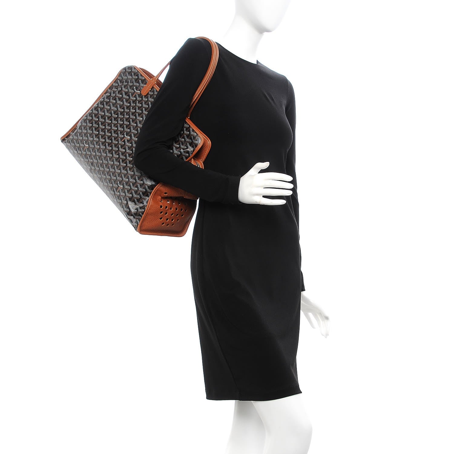 Goyard Goyardine Sac Hardy Pet Carrier PM Black Gold 2 of 9