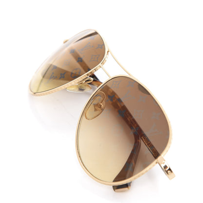 Louis Vuitton Aviator Sunglasses 70164U Brown 7 of 8