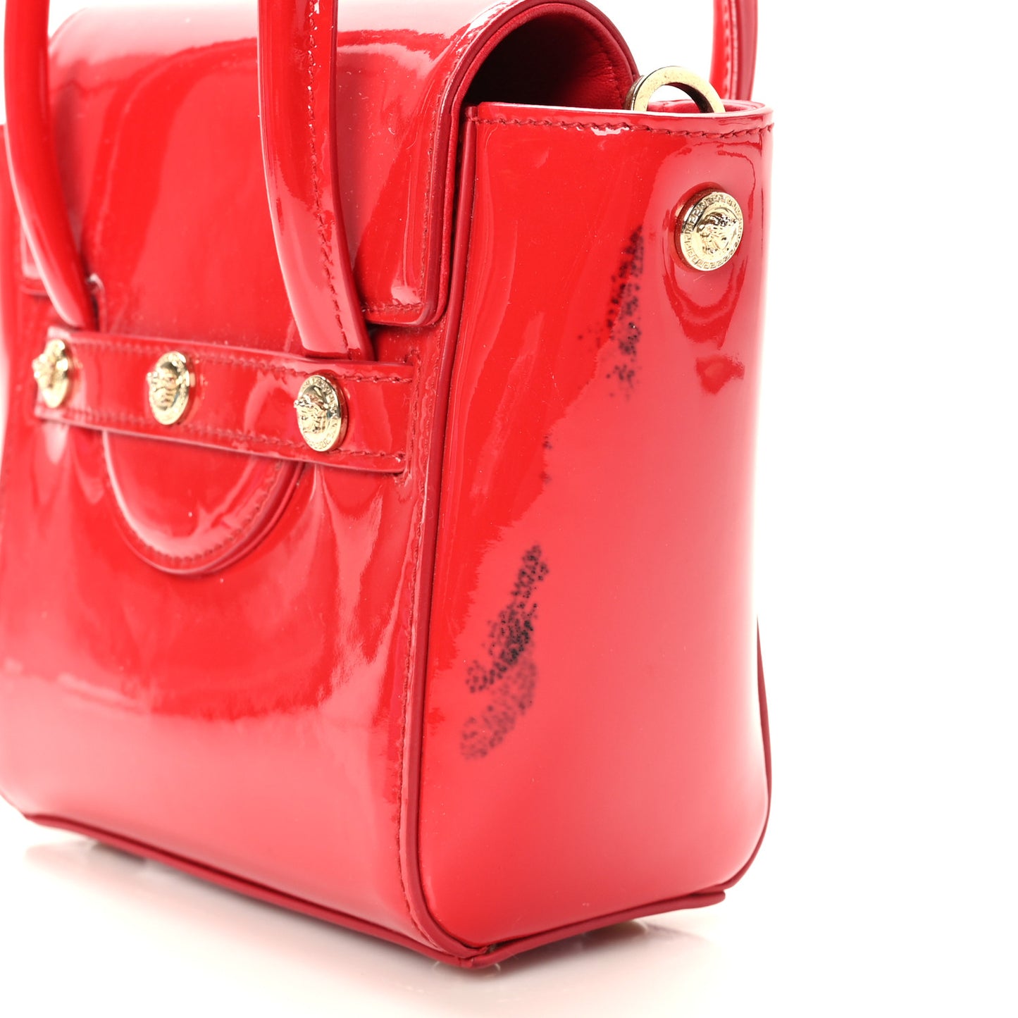 Patent Mini Signature Bag Red