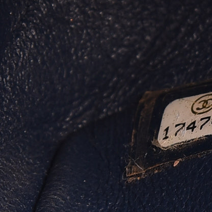 Chanel Patent Quilted Mini Square Flap Navy Blue 7 of 10