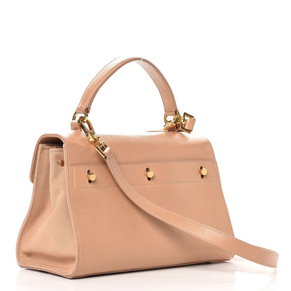 Saint Laurent Calfskin Canvas Small Muse Two Beige 4 of 13