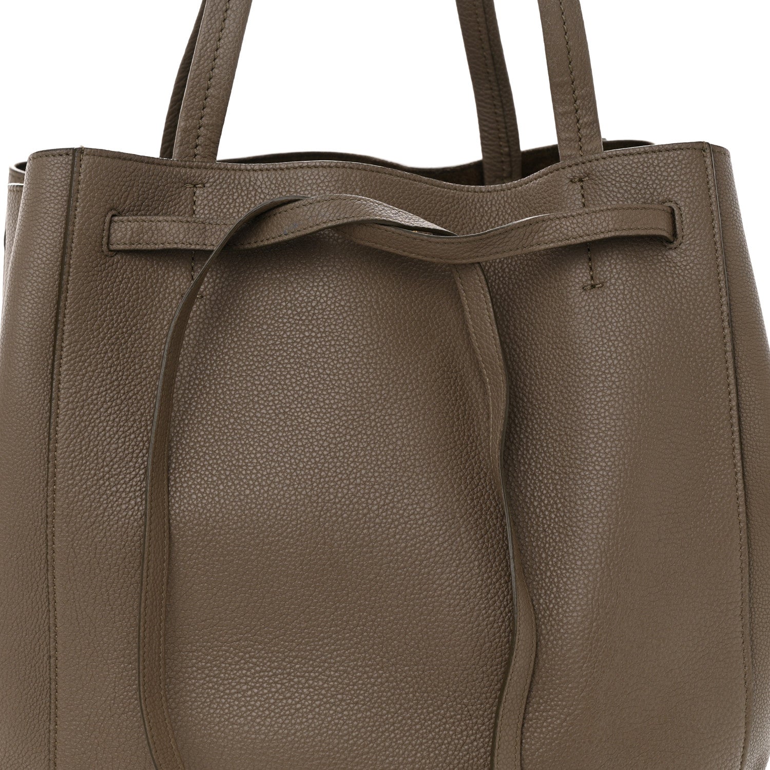 Celine Grained Calfskin Medium Horizontal Cabas Phantom Taupe 8 of 15