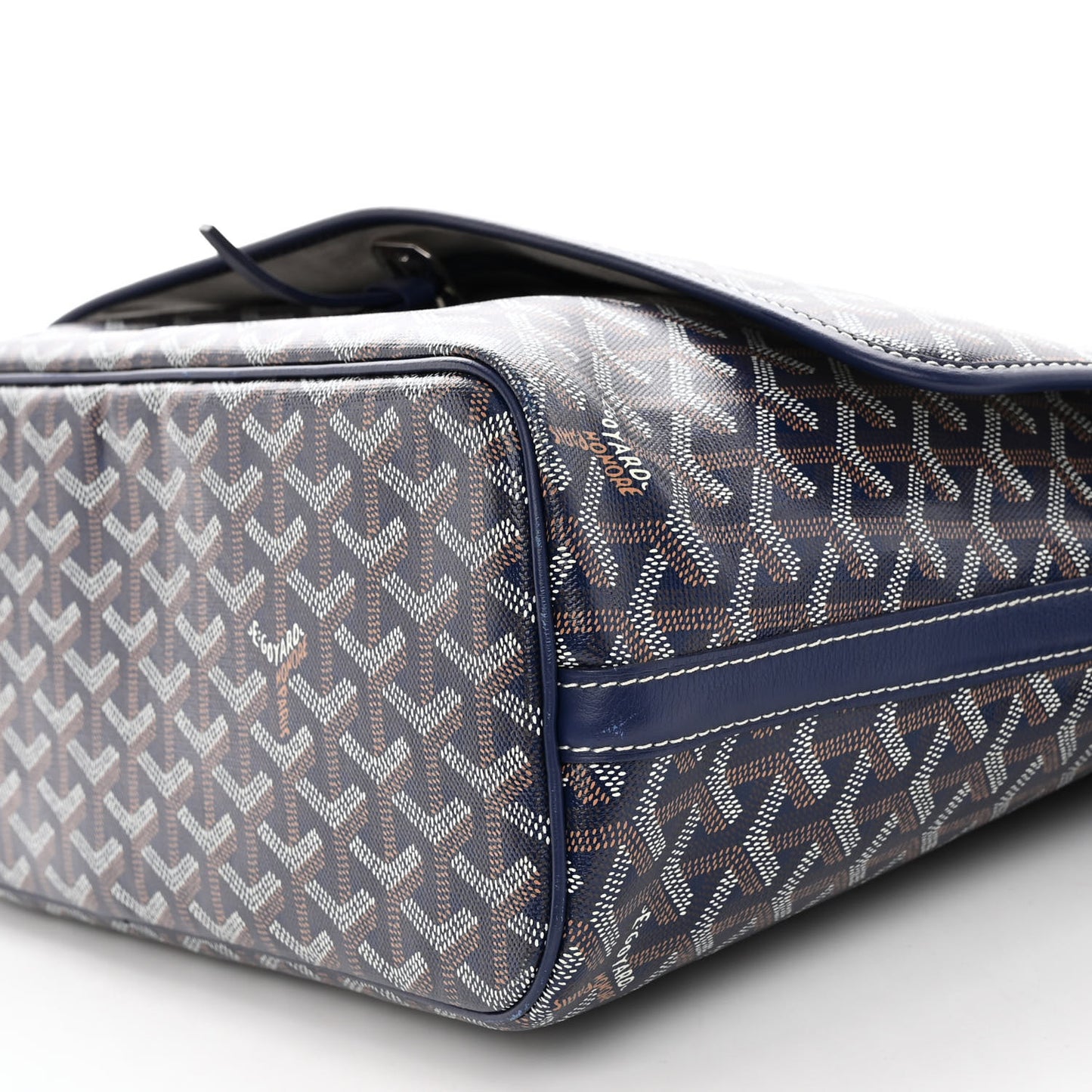 Goyardine Capetien Messenger Bag Navy