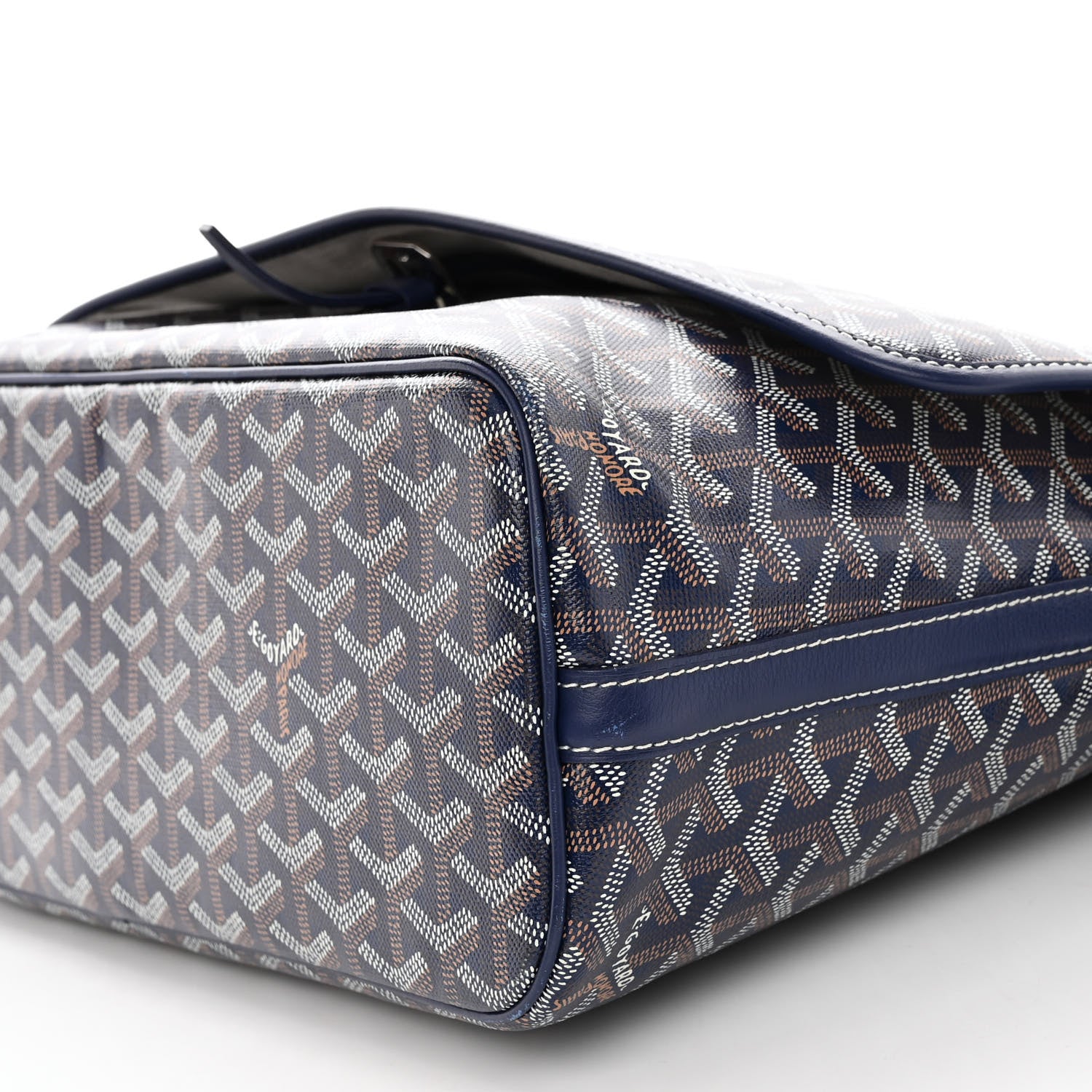 Goyard Goyardine Capetien Messenger Bag Navy 7 of 7