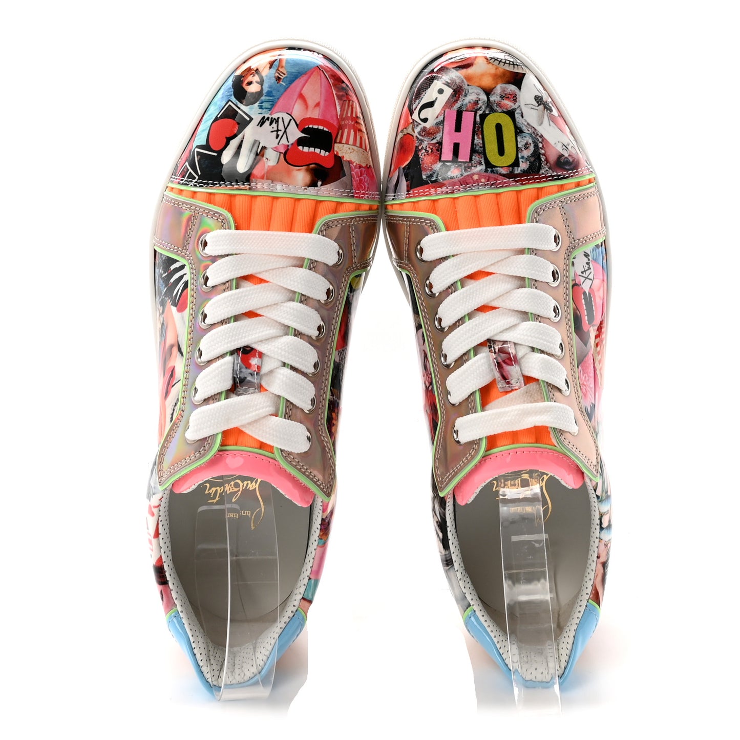 Patent Oh Xtian Womens Vieira Flat Sneakers 38 Multicolor