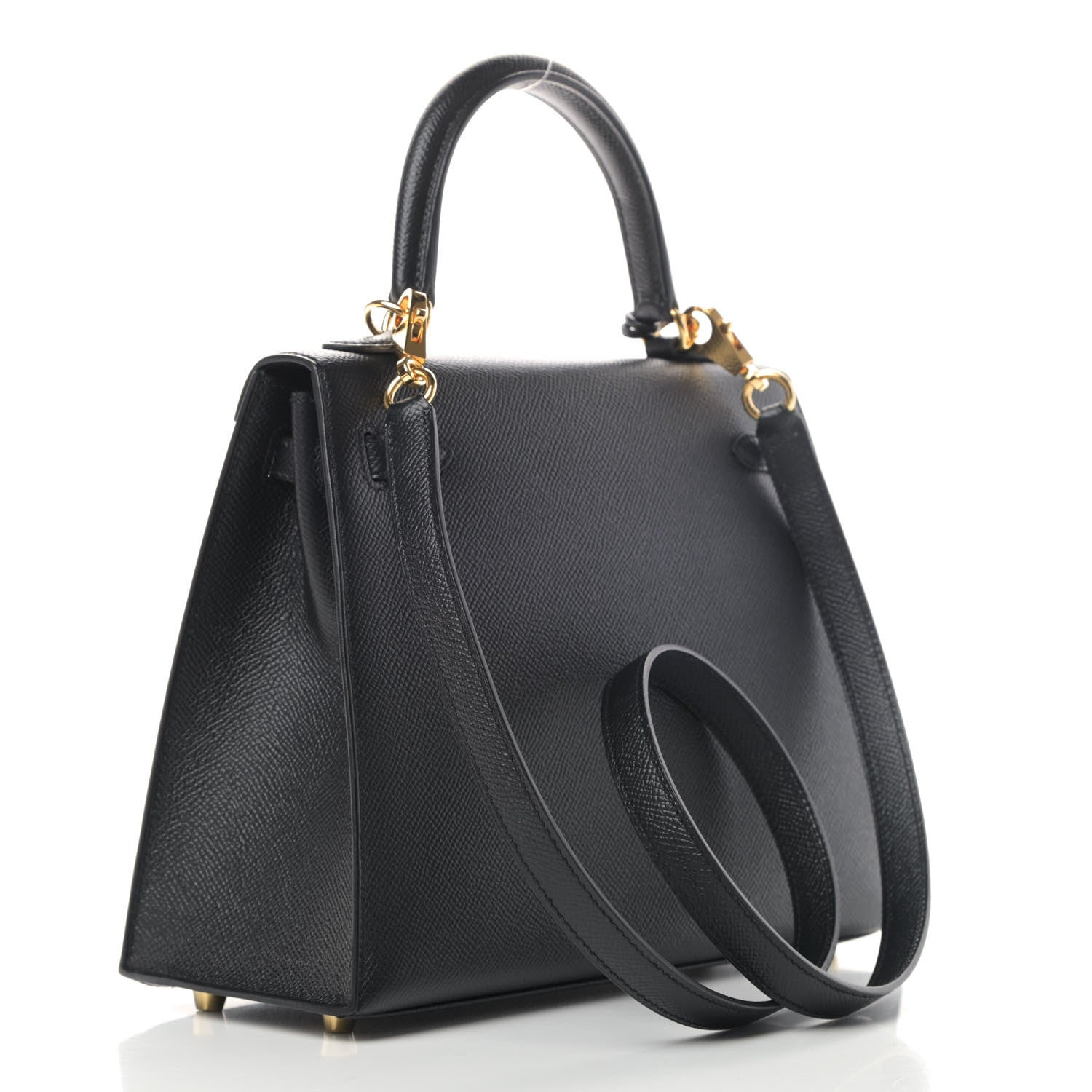 Hermes Epsom Kelly Sellier 25 Black 2 of 8