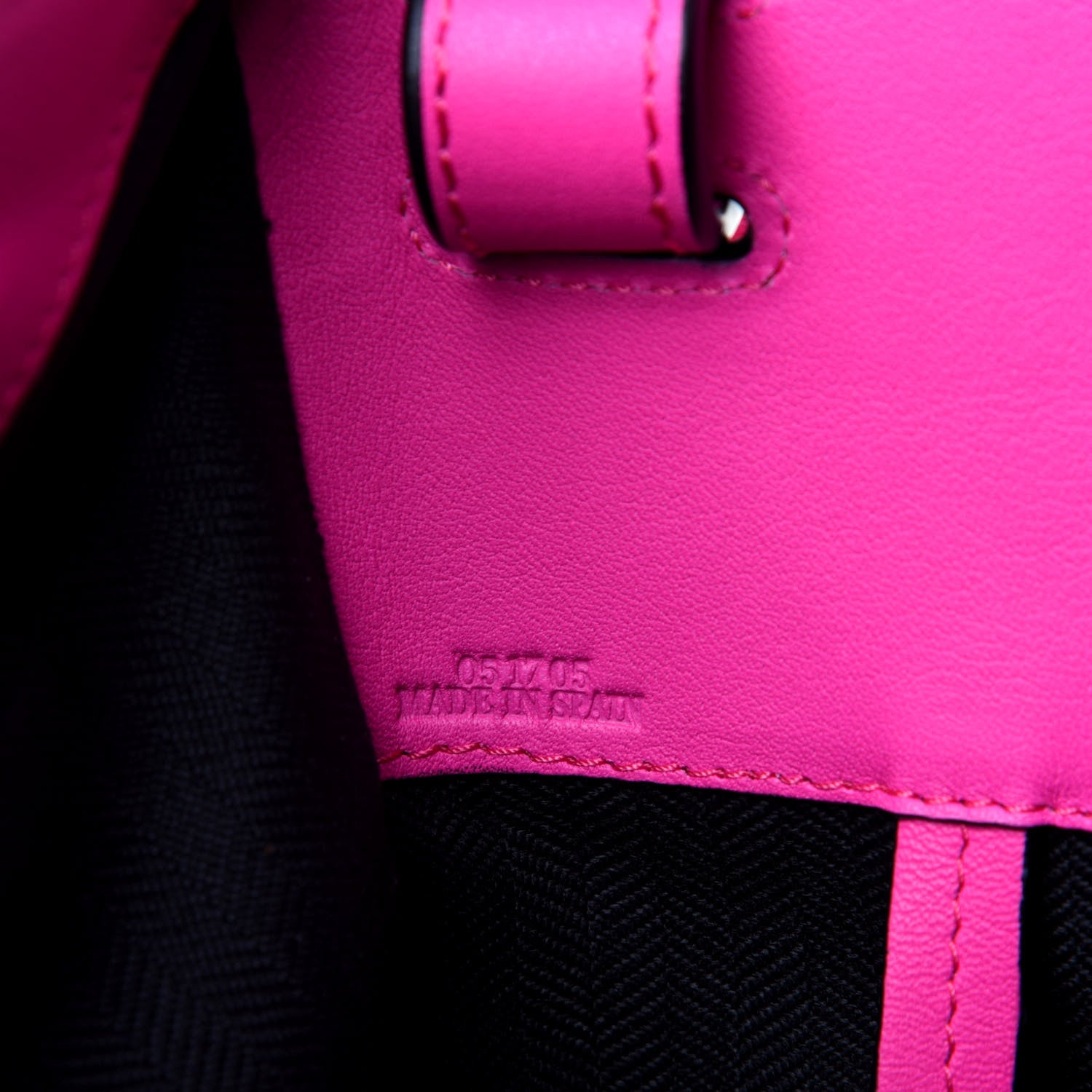 Loewe Calfskin Small Hammock Shoulder Bag Shocking Pink White 7 of 10