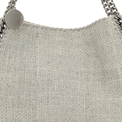 Stella McCartney Woven Raffia Falabella Tote Bag Black 8 of 10