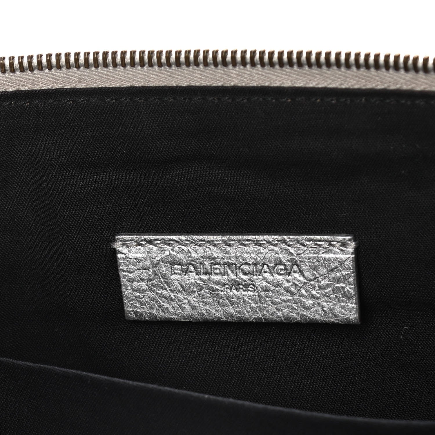 Balenciaga Agneau Classic Hardware Small Pouch Gris Aluminum 6 of 10