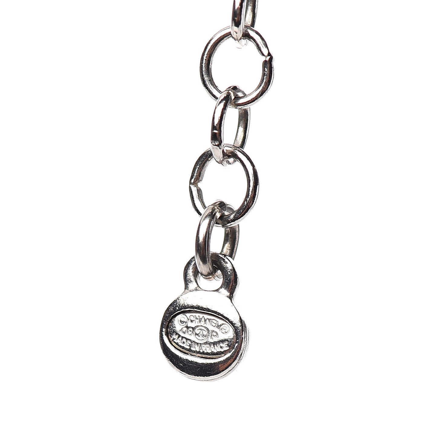 Crystal Star CC Long Necklace Silver