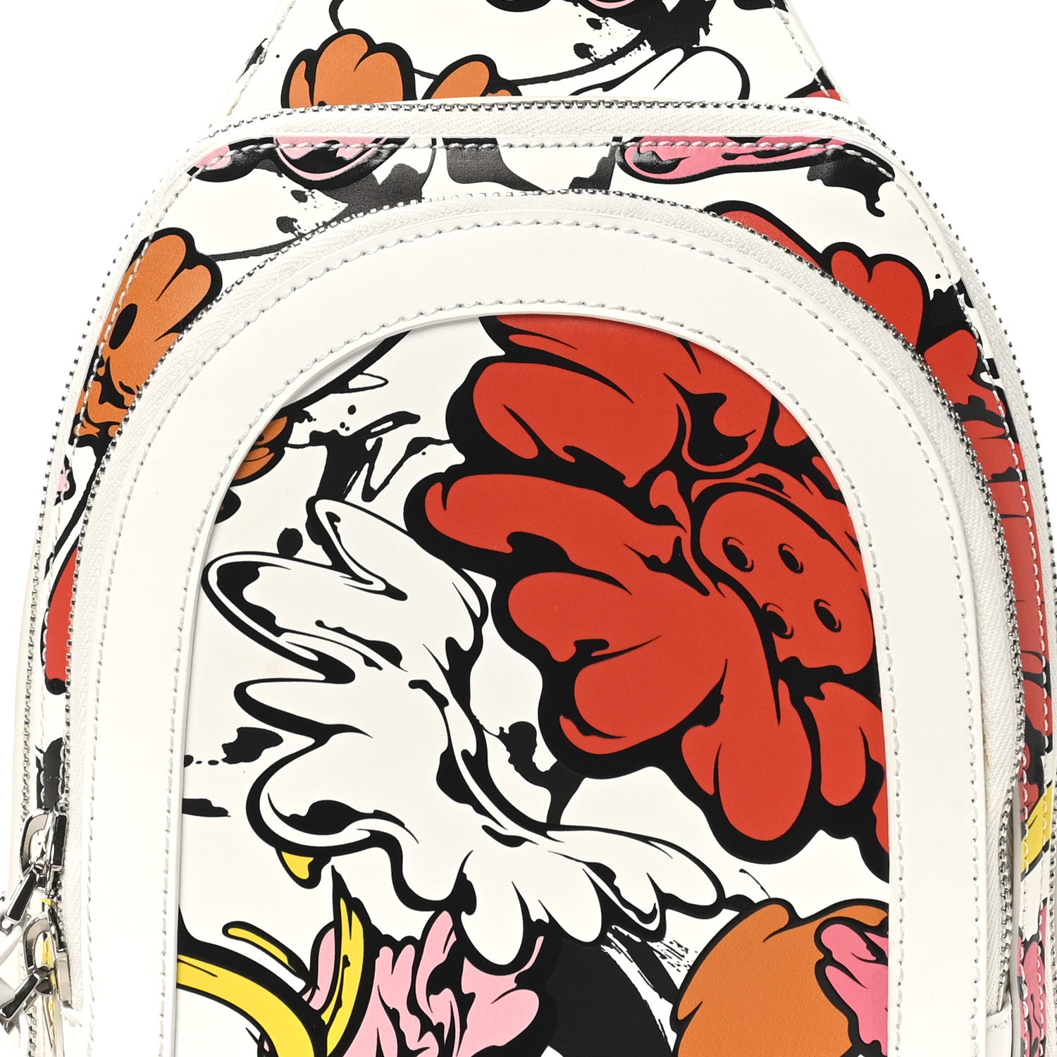 Christian Louboutin X SHUN SUDO Calfskin Button Flower Loubifunk Sling Bag White Multicolor 7 of 9