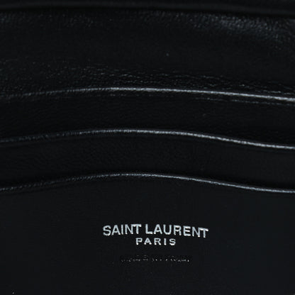 Saint Laurent Grain De Poudre Matelasse Monogram Mini Lou Camera Bag Marble Pink 6 of 9