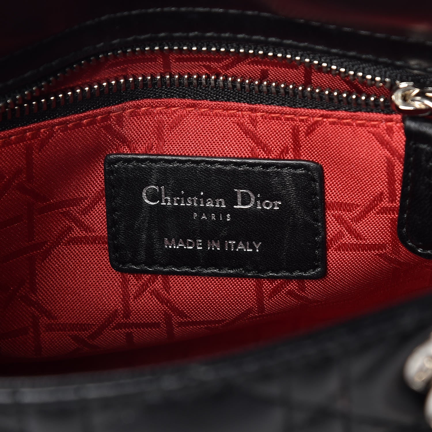 Christian Dior Lambskin Cannage Small Lucky Badges My Lady Dior Black 6 of 10