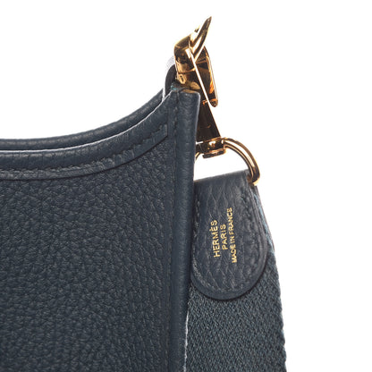 Hermes Taurillon Clemence Evelyne TPM Vert Cypress 8 of 9