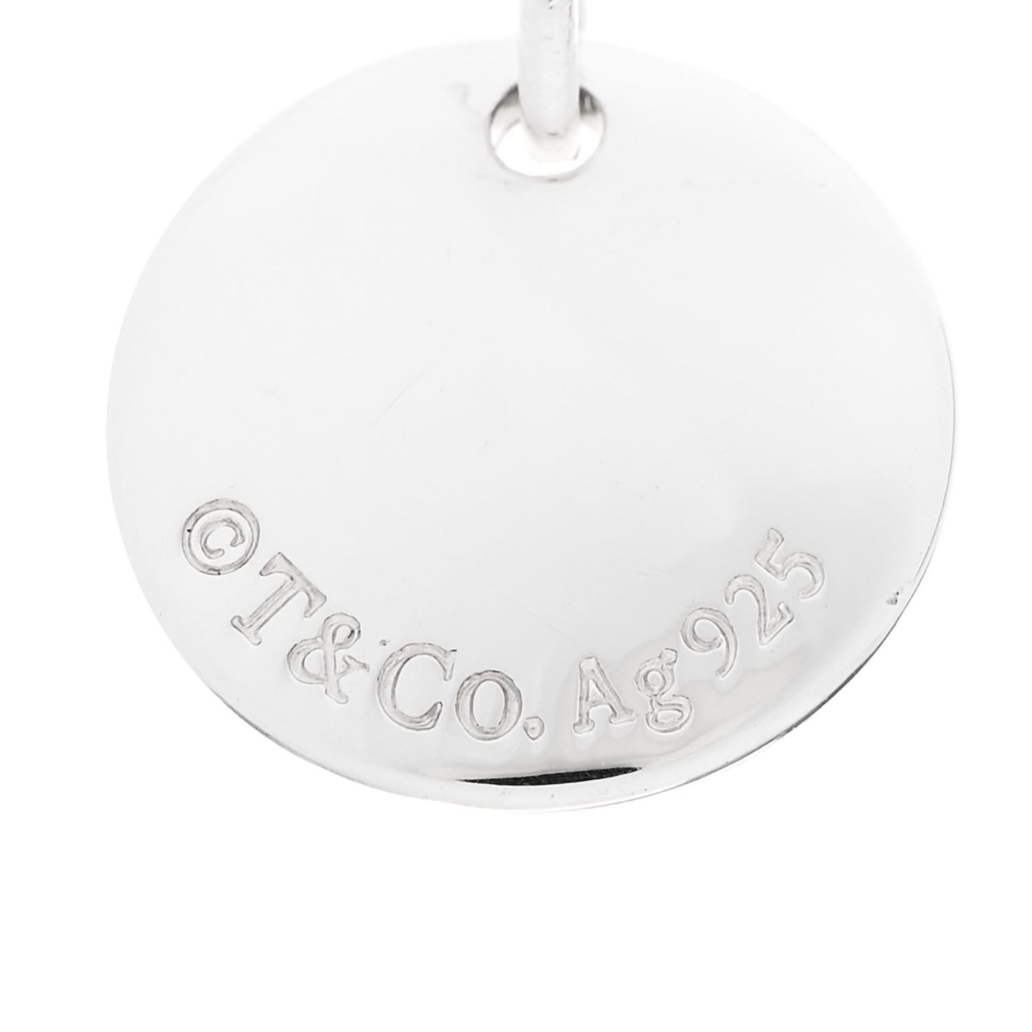 Sterling Silver Letter A Disc Charm