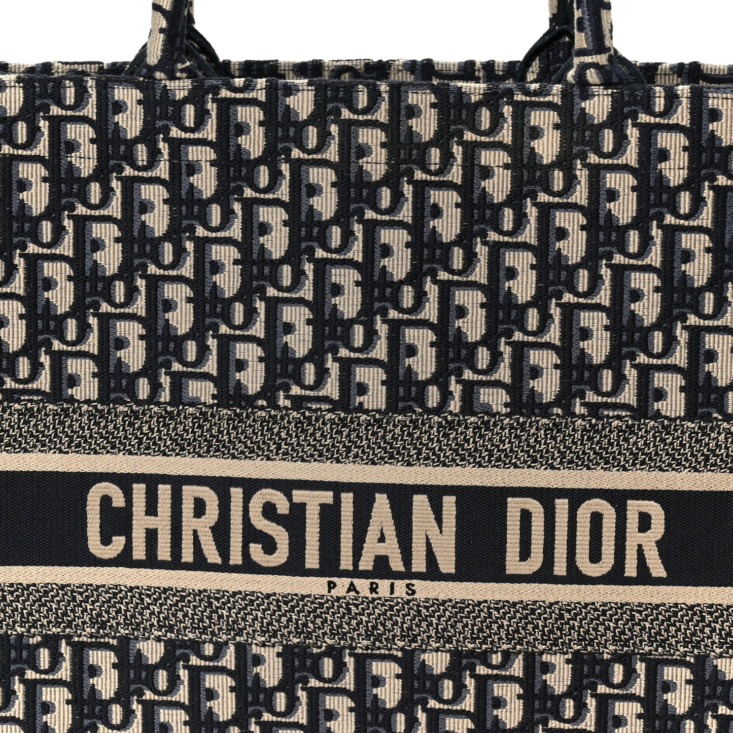 Oblique Large Book Tote Blue Multicolor