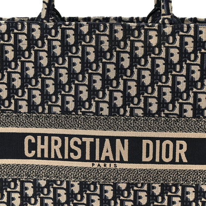 Christian Dior Oblique Large Book Tote Blue Multicolor 8 of 11