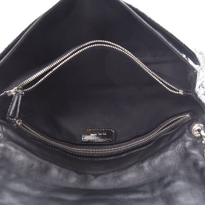 Christian Dior Patent Lambskin Cannage Rendezvous Flap Black 5 of 12