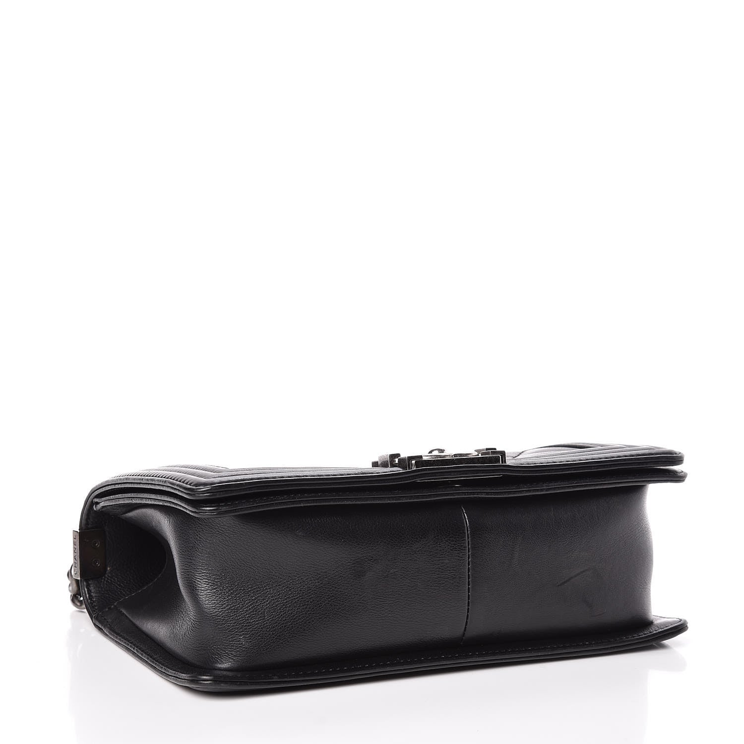 Chanel Calfskin Double Stitch Medium Boy Flap Black 4 of 13