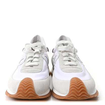 Loewe Nylon Suede Mens Flow Retro Runner Sneakers 45 White 3 of 9