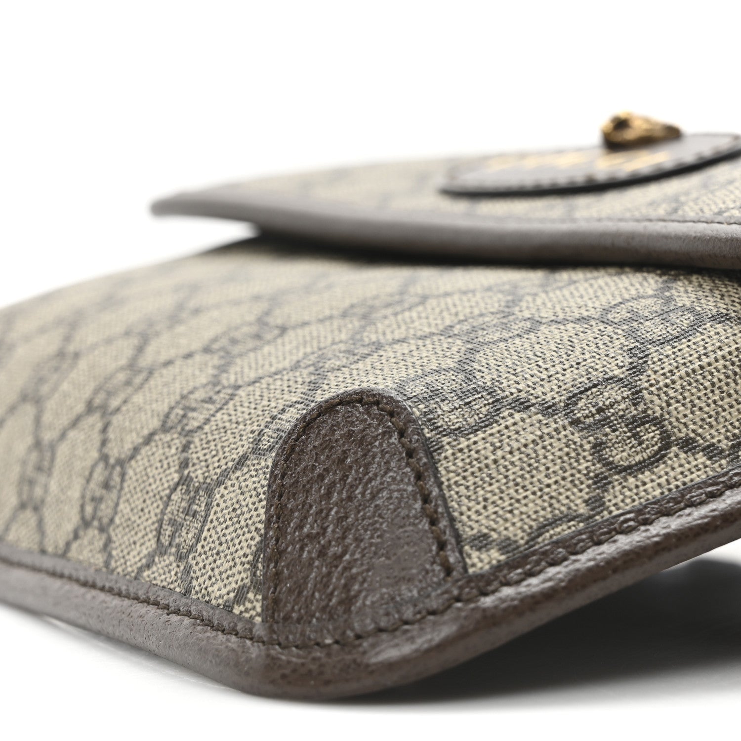 Gucci GG Supreme Monogram Neo Vintage Web Belt Bag Brown 10 of 10