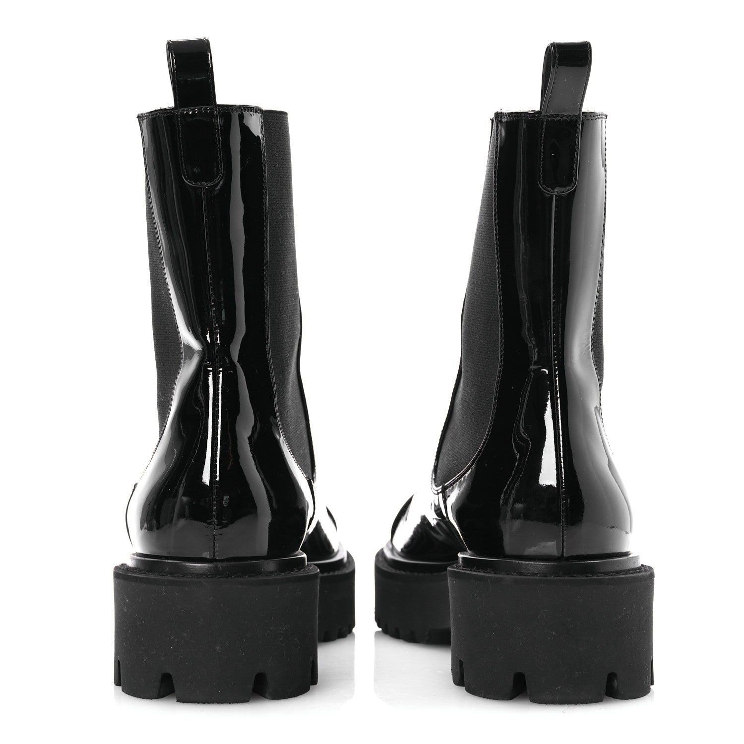 Chanel Patent Cap Toe Short Boots 38.5 Black 6 of 12
