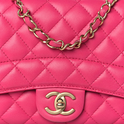 Chanel Lambskin Quilted Medium Mademoiselle Chic Flap Pink 8 of 12