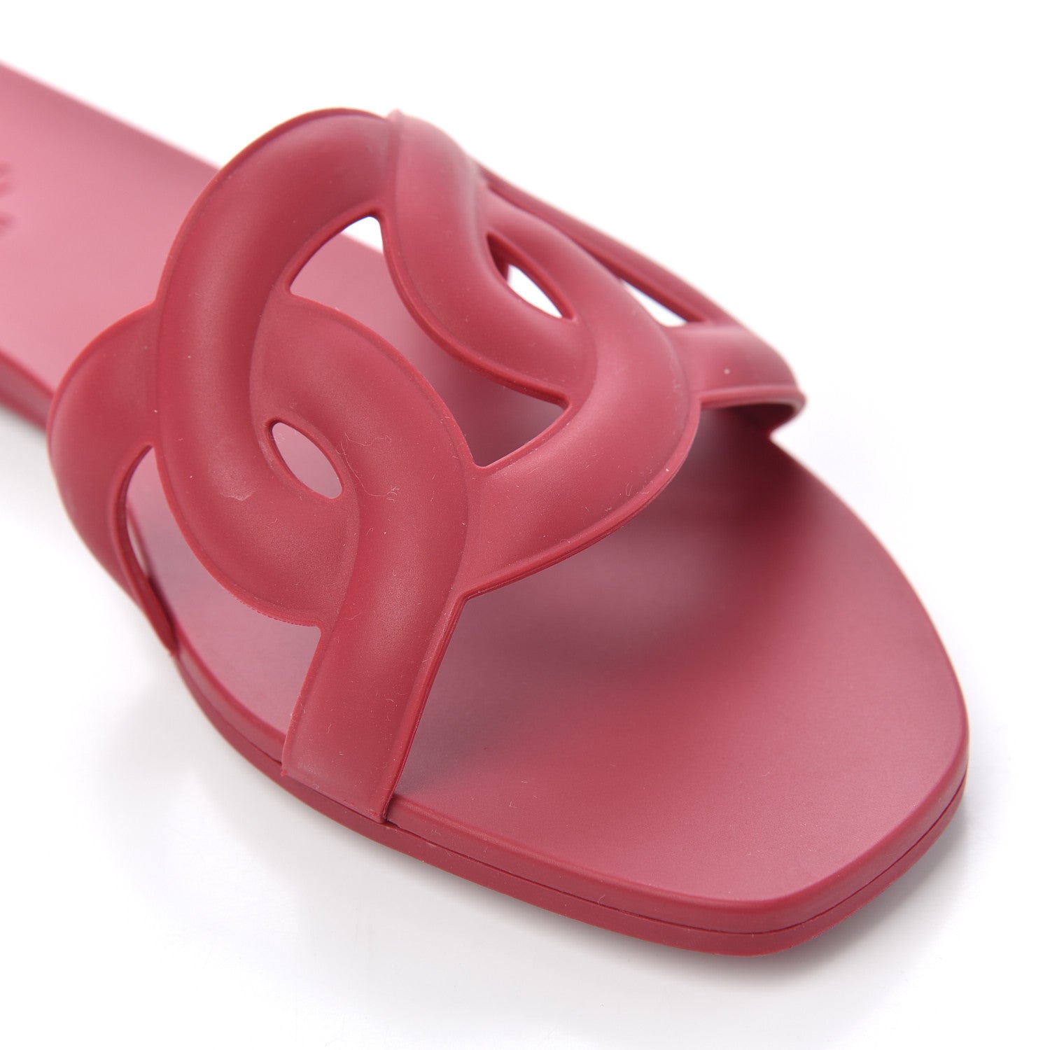 Hermes Rubber Aloha Sandals 38 Rose Baie 6 of 14