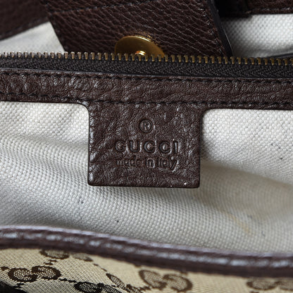 Gucci Monogram Medium GG Running Tote Dark Brown 6 of 11