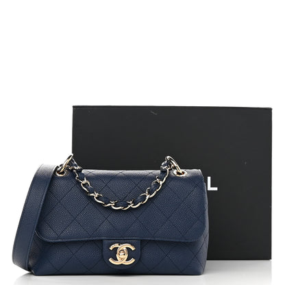 Chanel Caviar Quilted Small City Walk Flap Navy Blue 13 of 13