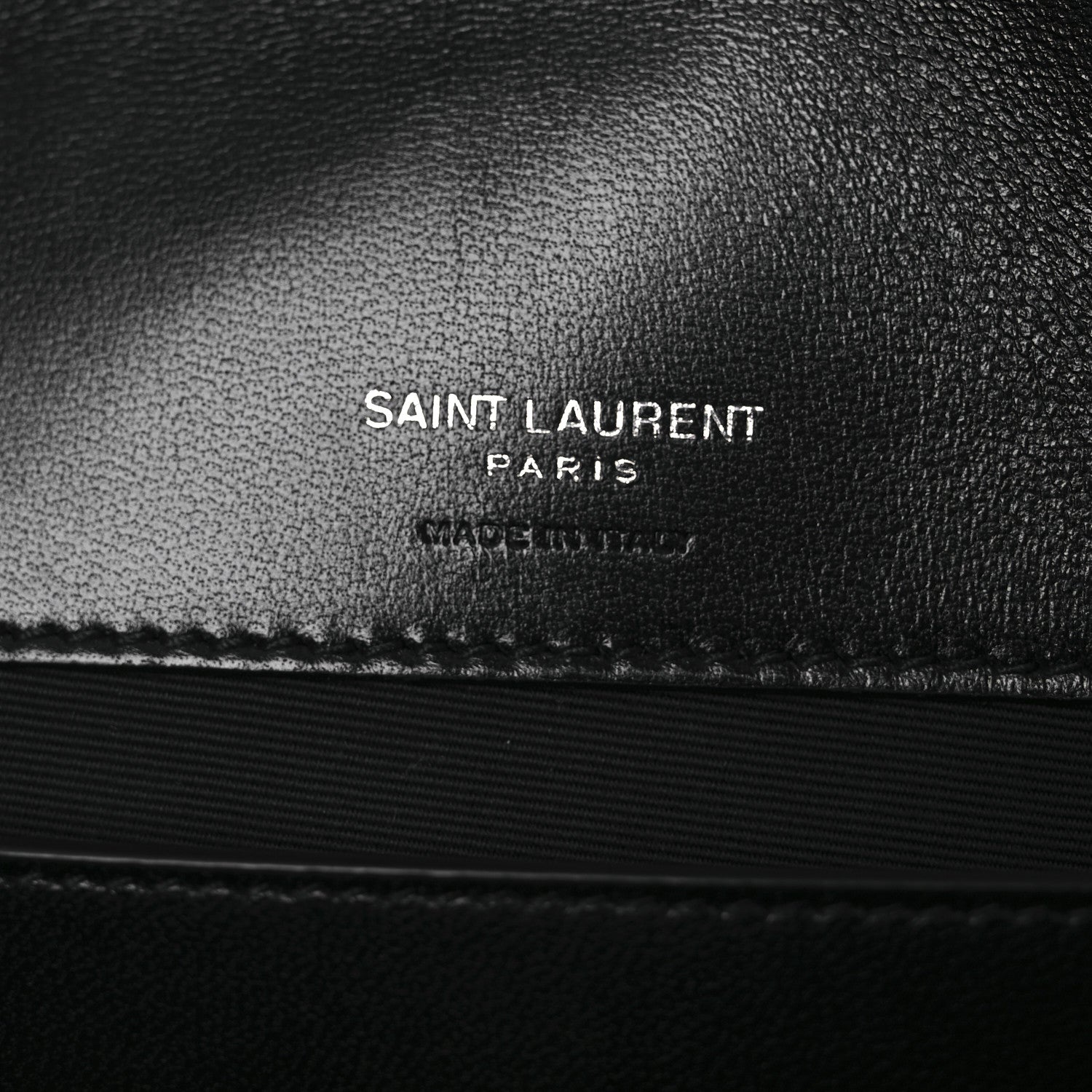 Saint Laurent Lambskin Chevron Quilted Small Loulou Black 7 of 13