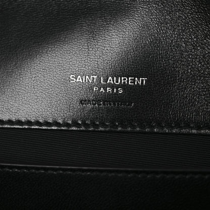 Saint Laurent Lambskin Chevron Quilted Small Loulou Black 7 of 13