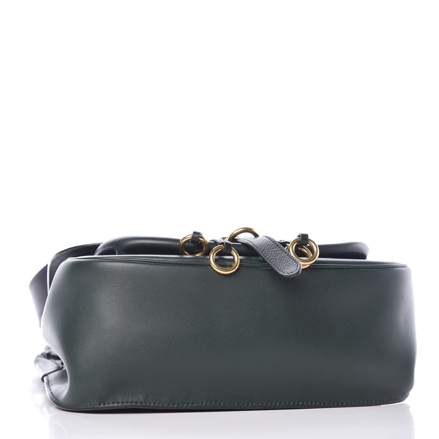 Saffiano Cuir Calf Corsaire Bag Smeraldo Black