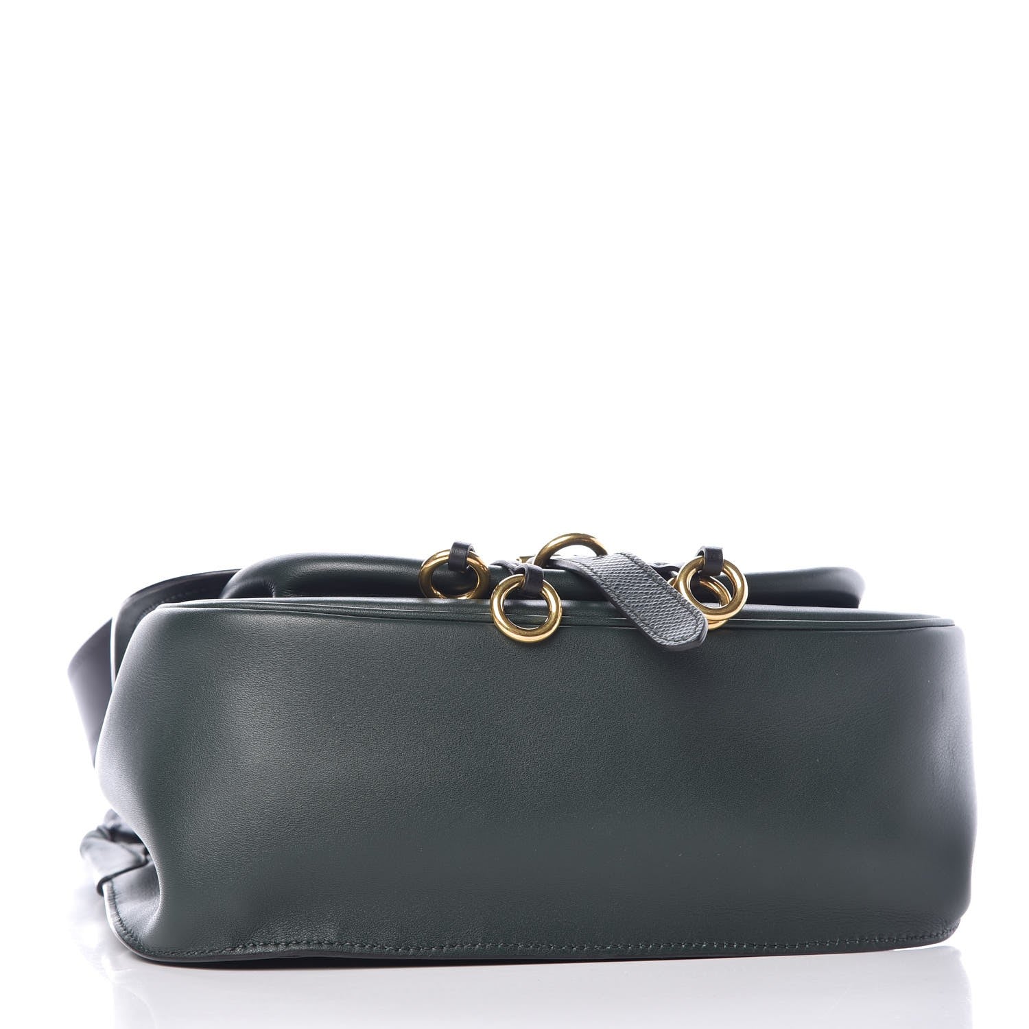 Prada Saffiano Cuir Calf Corsaire Bag Smeraldo Black 4 of 10