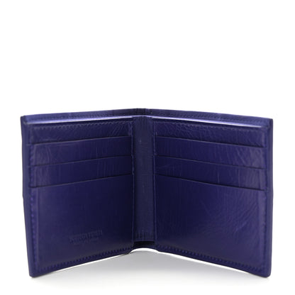 Bottega Veneta Calfskin Maxi Intrecciato Bi-Fold Wallet Plum 5 of 7