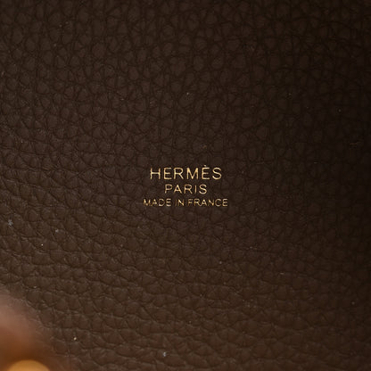 Hermes Taurillon Clemence Picotin Lock 18 PM Etoupe 6 of 11