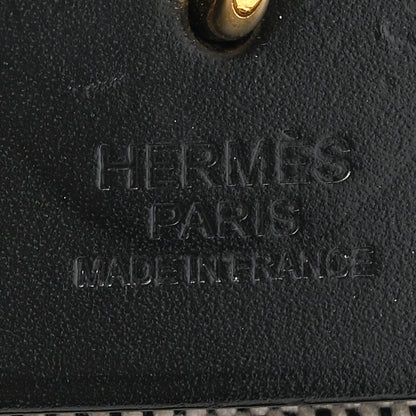 Hermes Toile H Berline Vache Hunter Herbag Zip PM 31 Black Ecru 7 of 15