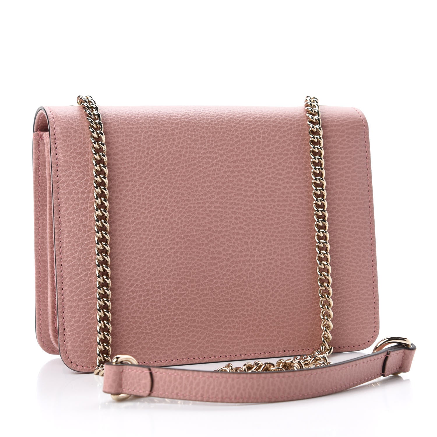 Gucci Dollar Calfskin Small Interlocking G Shoulder Bag Soft Pink 3 of 10