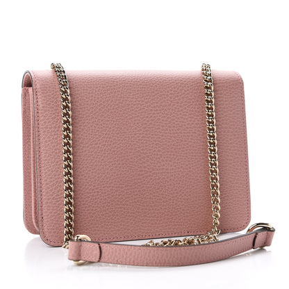 Gucci Dollar Calfskin Small Interlocking G Shoulder Bag Soft Pink 3 of 10