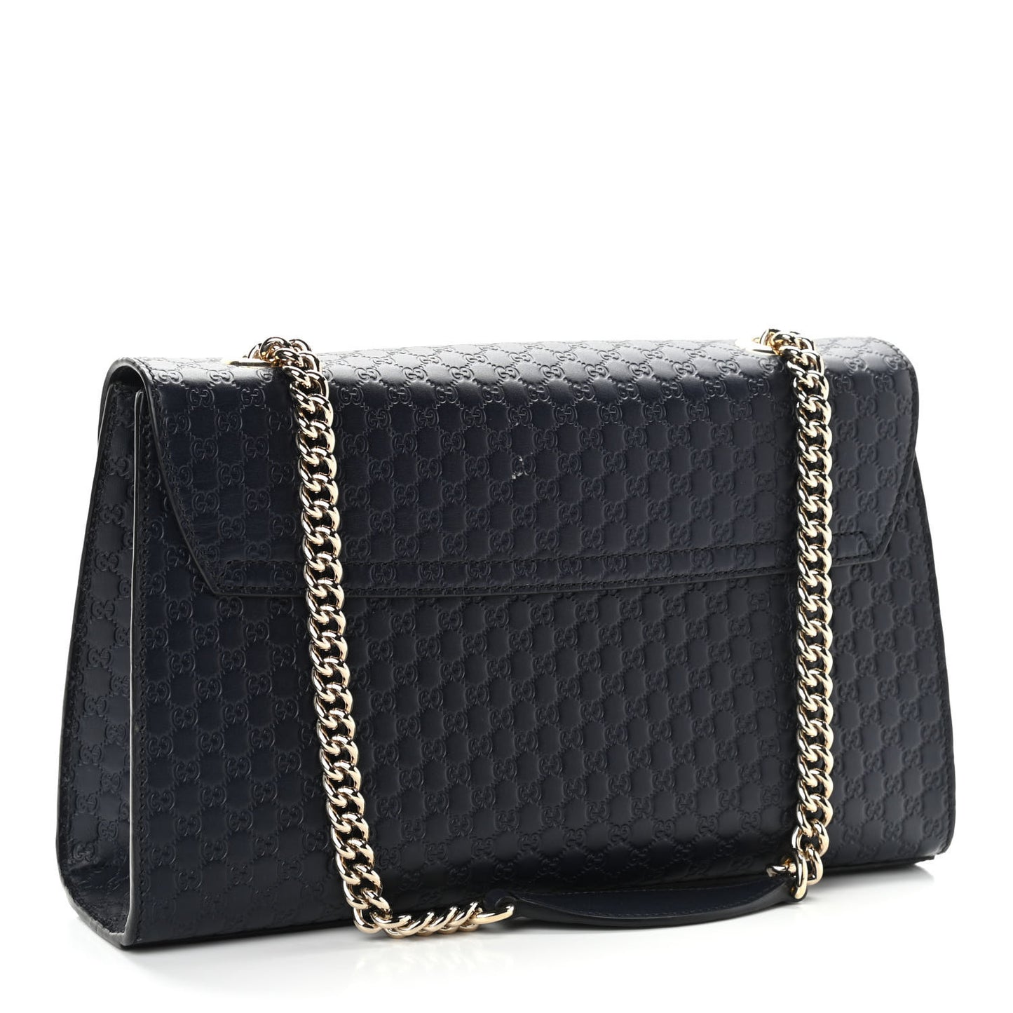 Soft Microguccissima Medium Emily Chain Shoulder Bag Blue