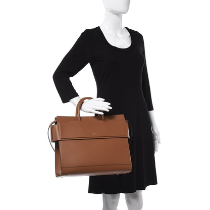 Givenchy Smooth Calfskin Medium Horizon Satchel Caramel 2 of 7