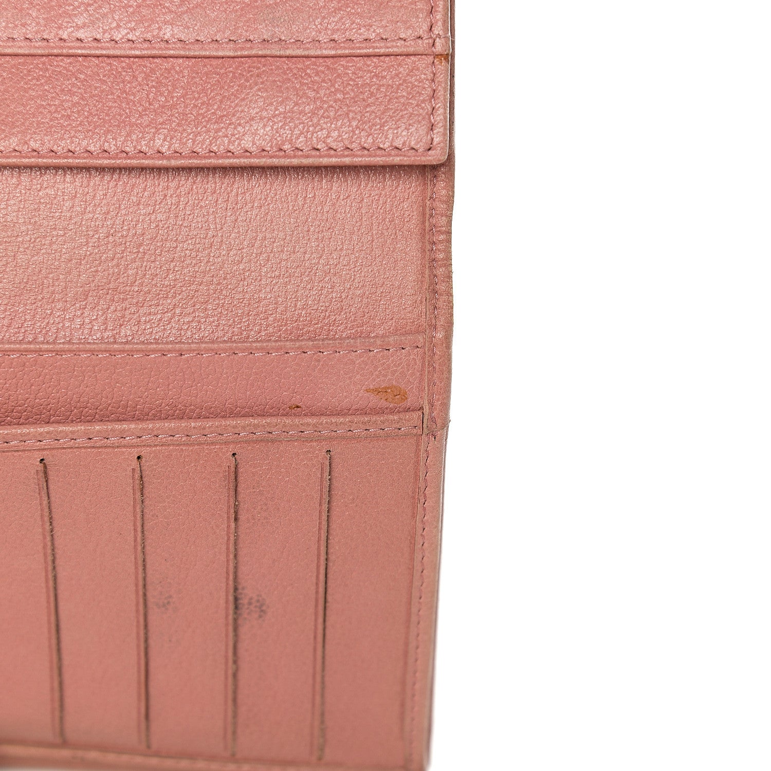Chanel Goatskin Camellia Embossed Flap Wallet Pink 11 of 18