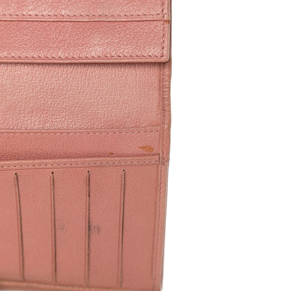Chanel Goatskin Camellia Embossed Flap Wallet Pink 11 of 18