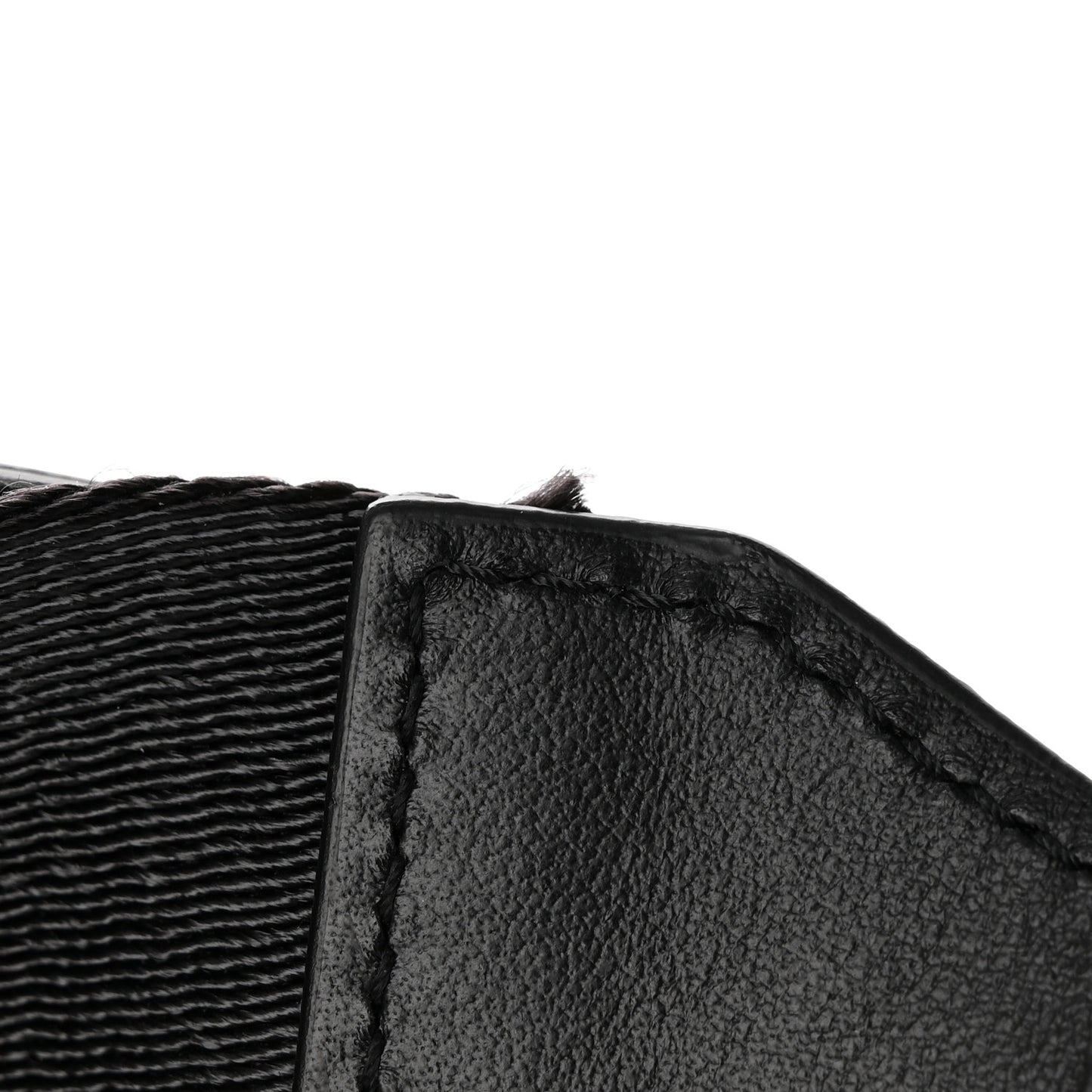 Calfskin Padded Diag Binder Flap Bag Black