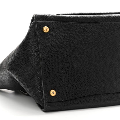 Prada Vitello Daino Tote Black 9 of 13