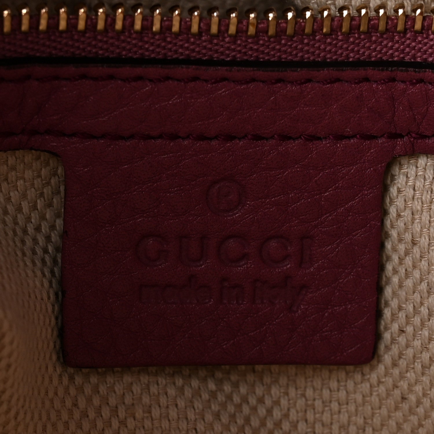 Gucci Pebbled Calfskin Medium Soho Chain Shoulder Bag Peonia Flower 6 of 13