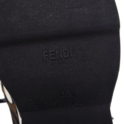 Fendi Technical Mesh Lycra FFreedom Patchwork Sneakers 38.5 Black Tobacco 9 of 11