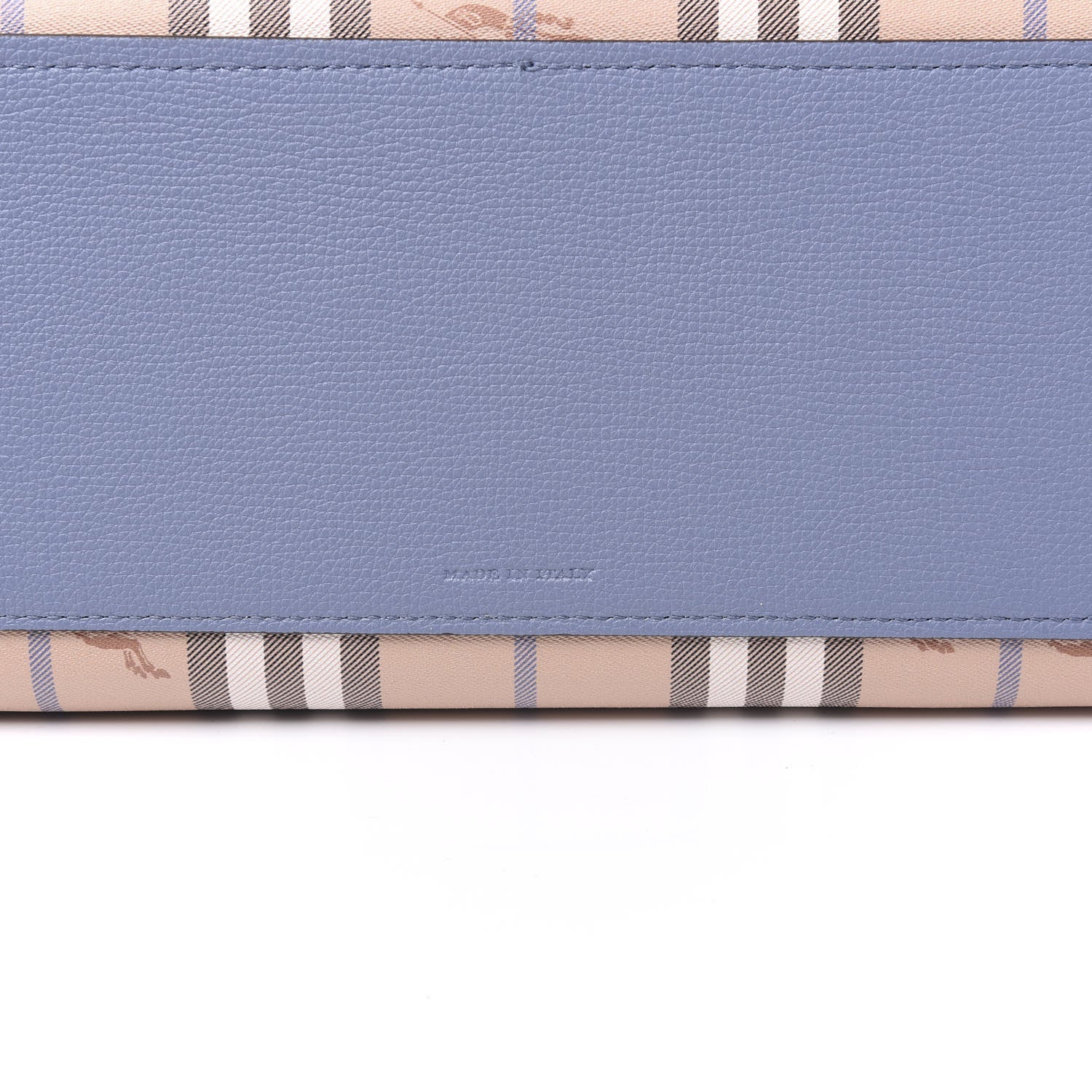 Burberry Calfskin Haymarket Check Medium Reversible Tote Slate Blue 15 of 17